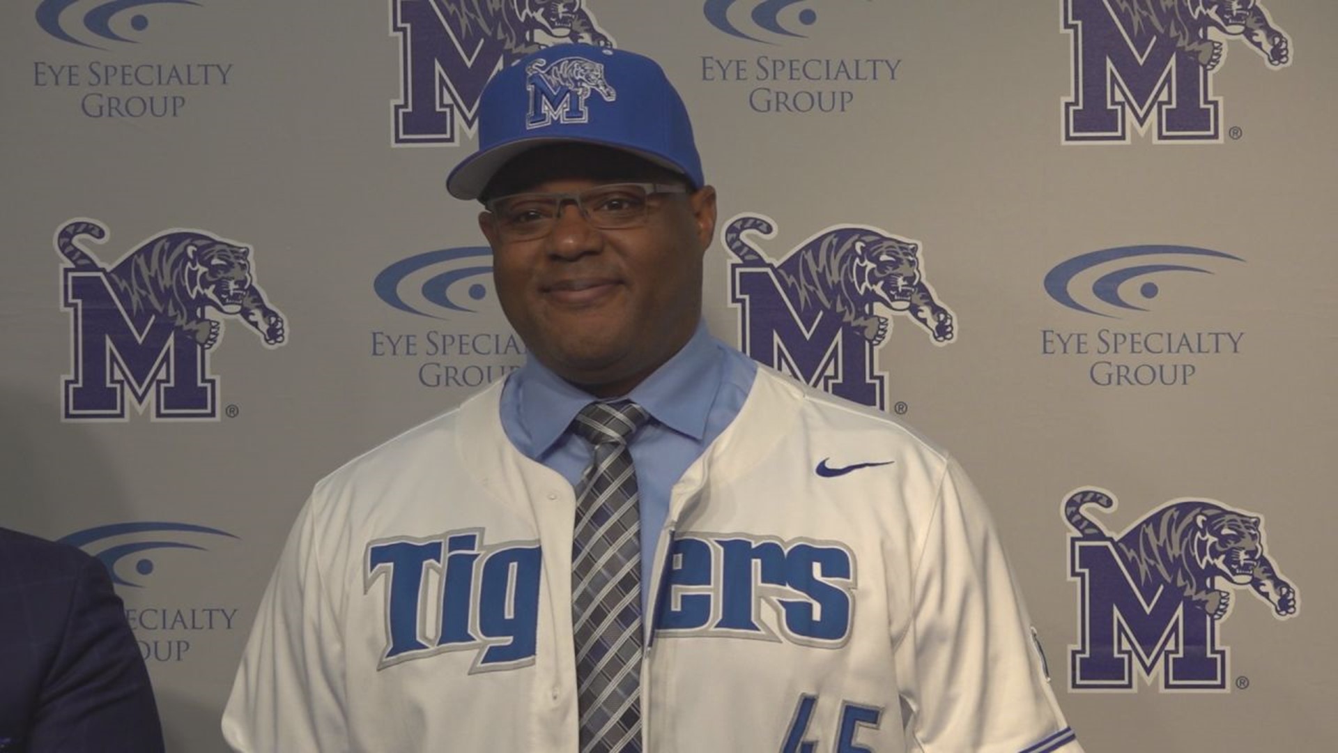 Jackson was formally introduced as the first black head coach in Memphis baseball history