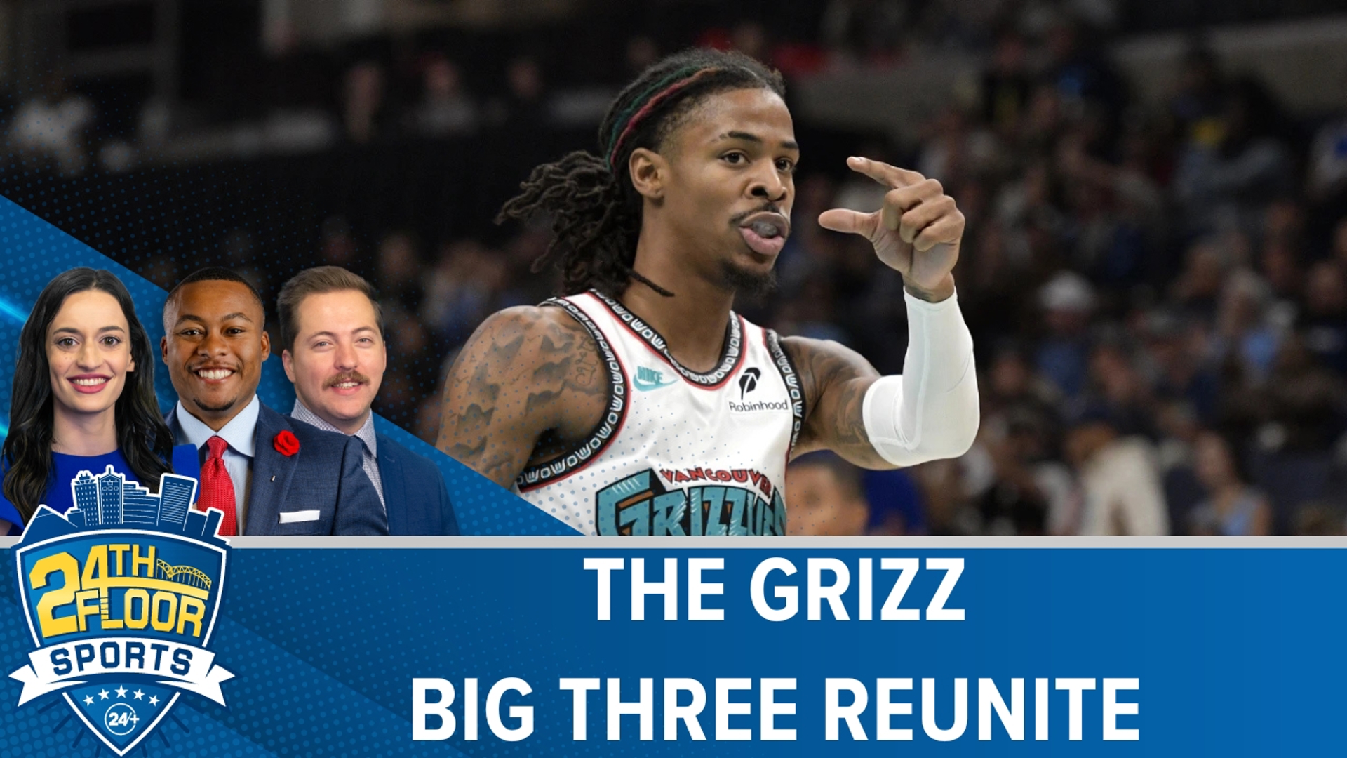 The 24th Floor team break down the Memphis Grizzlies home opener which included the big three reuniting for the first time in nearly a year.