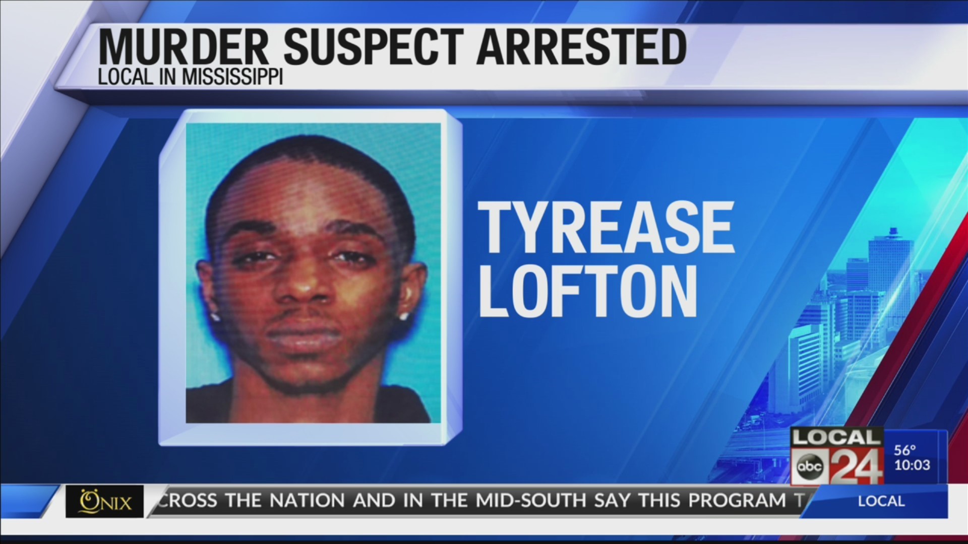 Olive Branch Murder Suspect In Custody