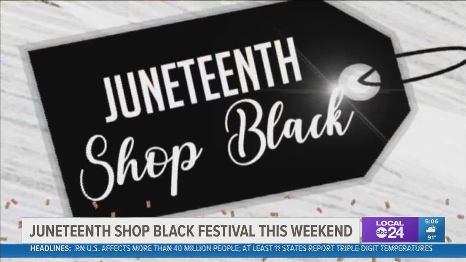 More than 50 Black-owned businesses will be at the Juneteenth Shop Black Festival
