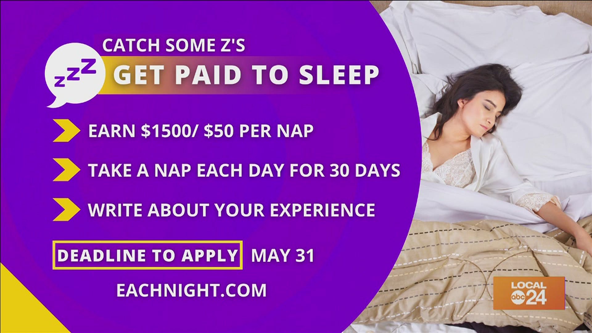 Get paid on sale to sleep