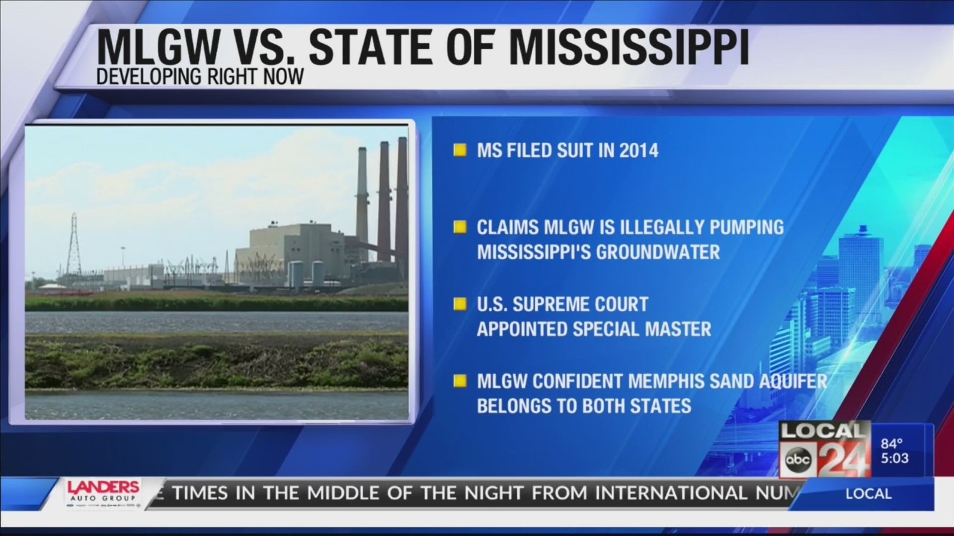 MS vs TN Water Lawsuit