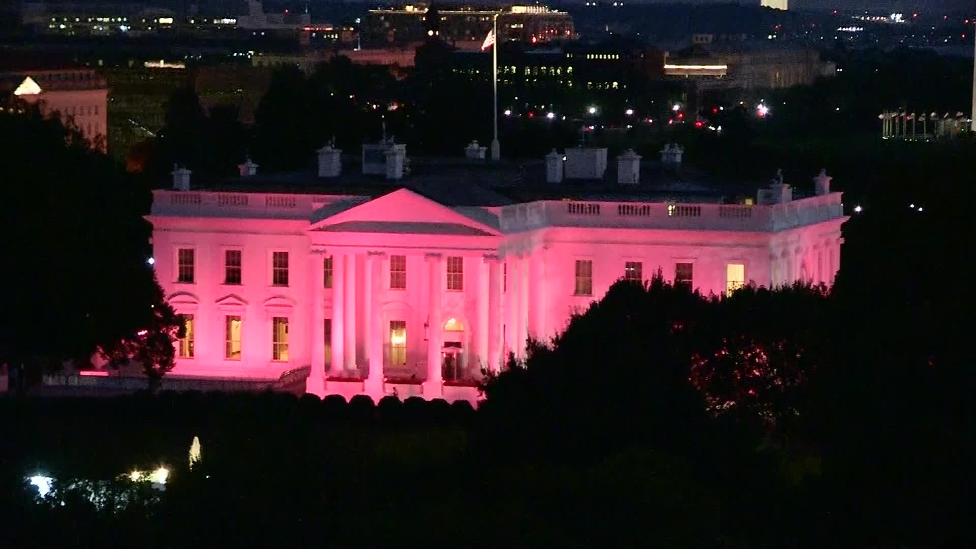 White House turns pink for breast cancer awareness