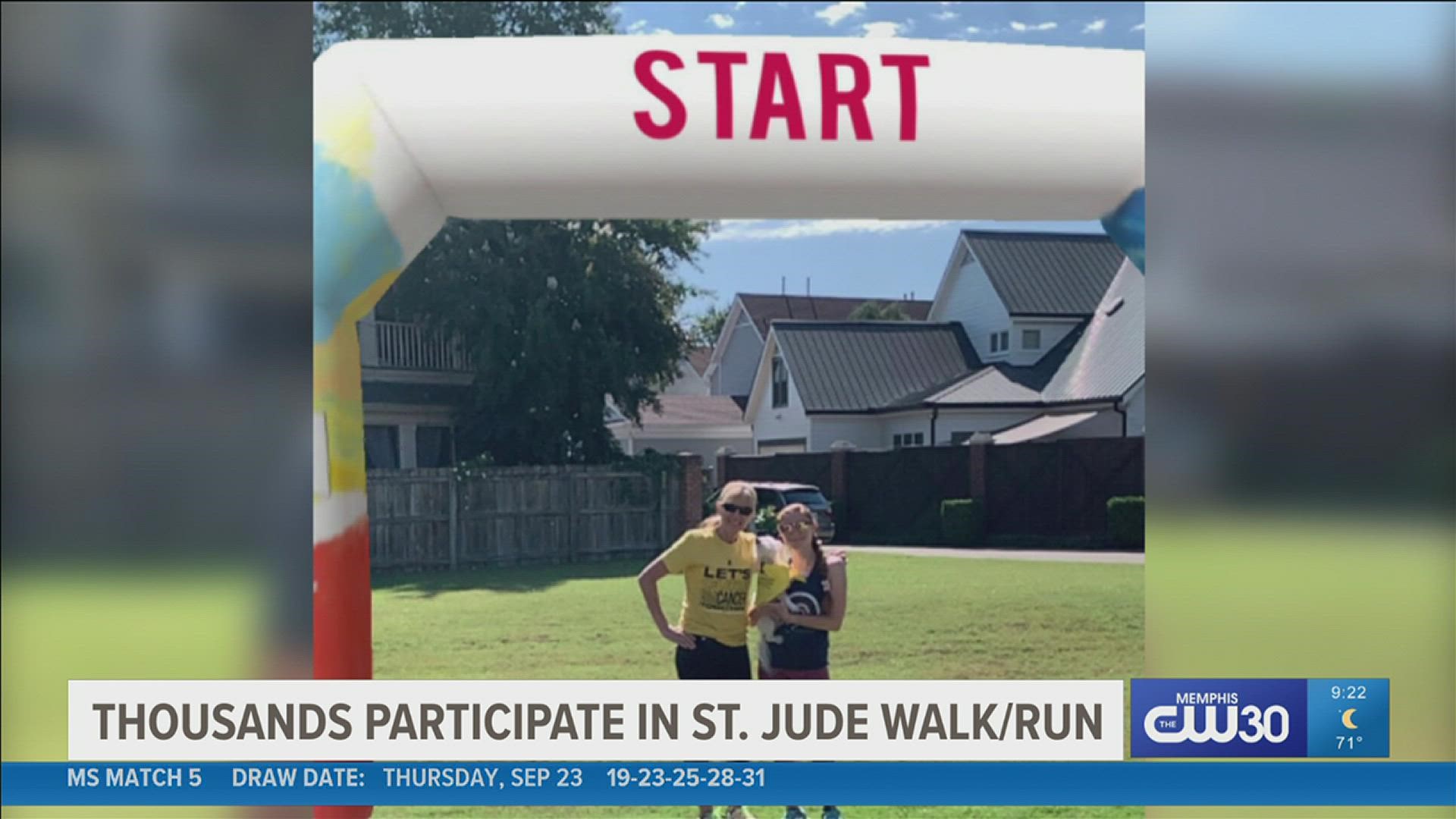 The St. Jude Walk/Run 5K had 36,000 people walking and raising money as a part of Childhood Cancer Awareness Month.