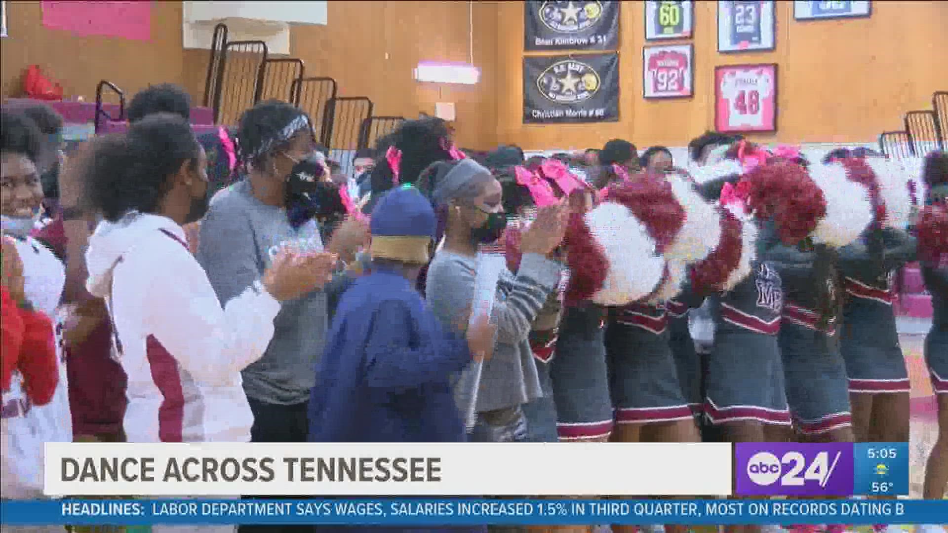 It's Tennessee Child Health Month, and Friday, students and organizers cut a rug for the Dance Across Tennessee event.