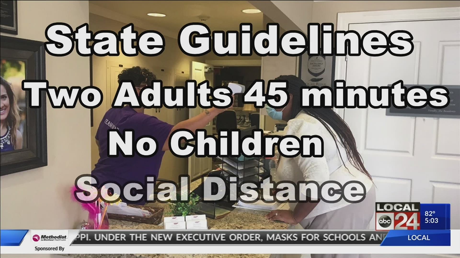 Nursing homes have to go 14 days without a COVID-19 case before visitors can happen.