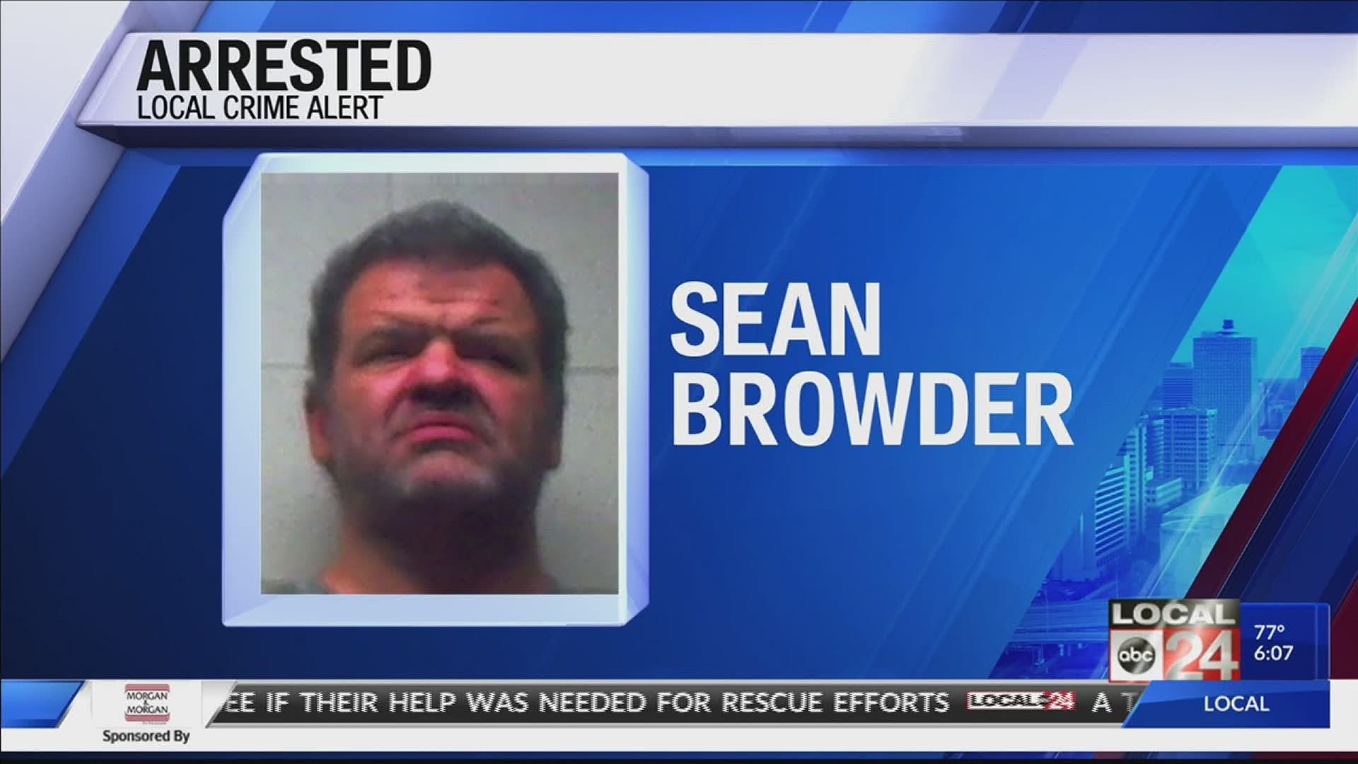 The child is okay, and now Sean Browder faces several charges.