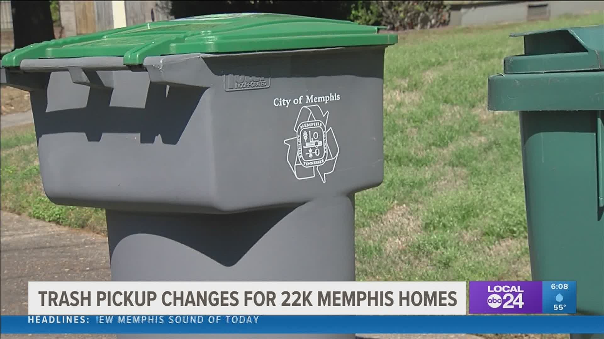 Find out if your garbage pickup is changing in Memphis