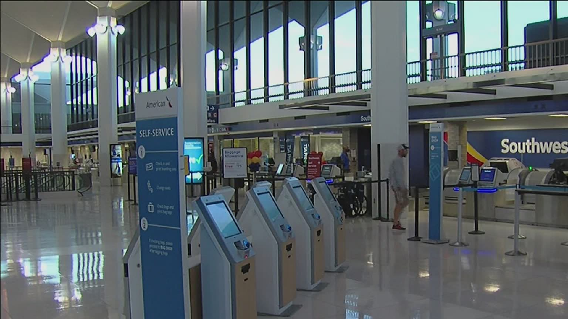 Memphis International Airport saw a small increase of travelers for the holiday weekend, but the numbers are still down 80% from last year.