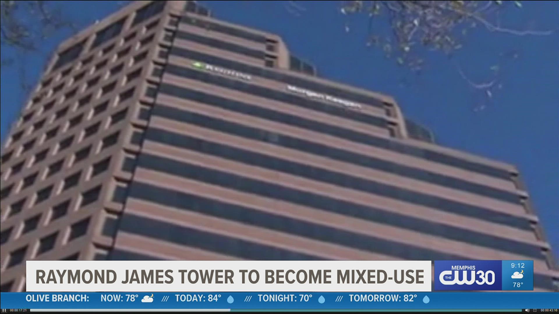 Due to not as much demand office space, the Raymond James Tower will be getting some new changes.