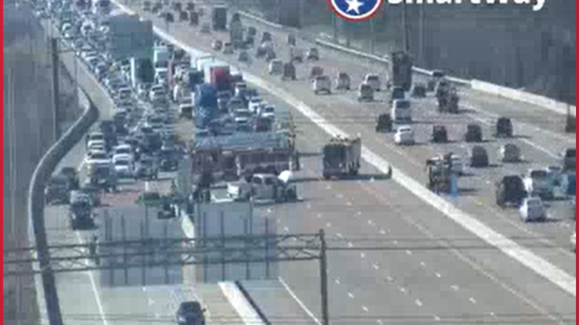 One injured in crash along I-240 at Getwell Rd. | localmemphis.com