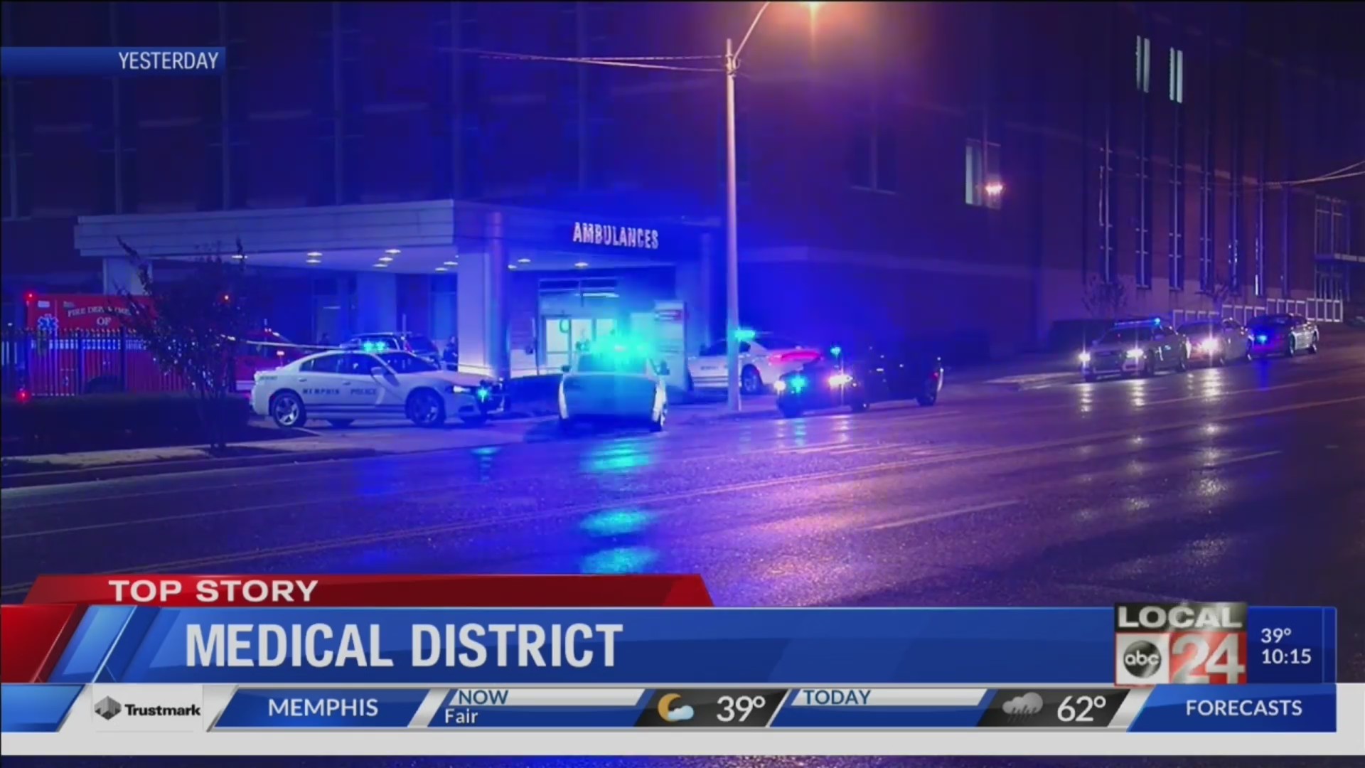 continuing coverage of hospital employee shot