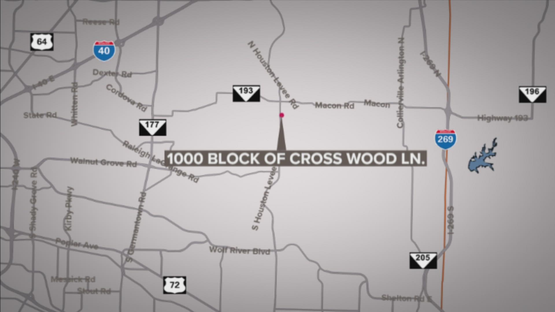 The incident occurred at the 1000 block of Cross Wood Lane Thursday, the Shelby County Sheriff's Office said.