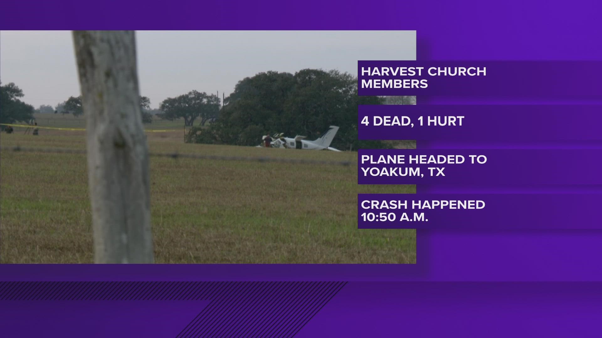 Harvest Church in Germantown, Tennessee, has been posting updates on its lead pastor, who was severely injured Tuesday when the small plane crashed in Yoakum, Texas.