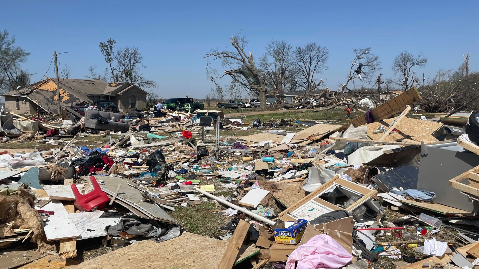 Hundreds in Mississippi are left homeless after a rural town outside of Jackson suffered the destruction. Many clean-up efforts are in the organization phase.