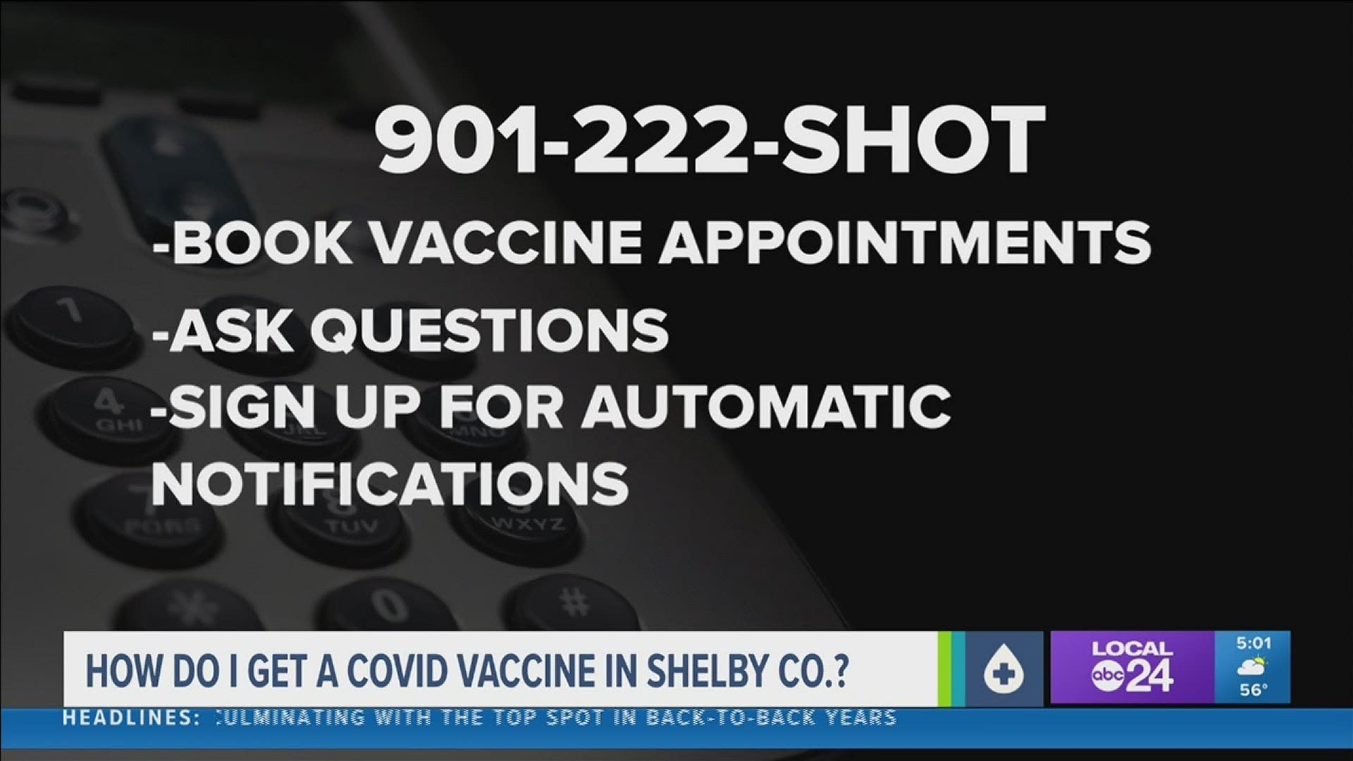 The county will notify people on the waitlist to come and get vaccinated if there are no shows, extra appointments, or additional vaccines.