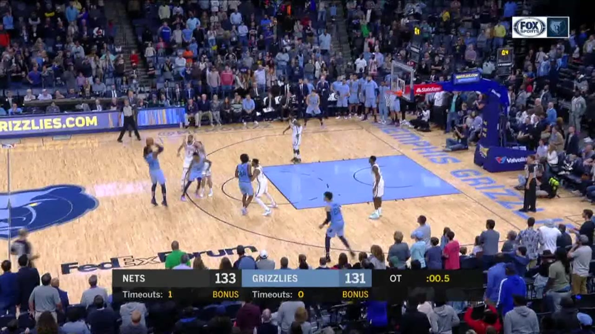 Jae Crowder’s game-winning 3-pointer at the buzzer gives Grizzlies overtime win over the Nets