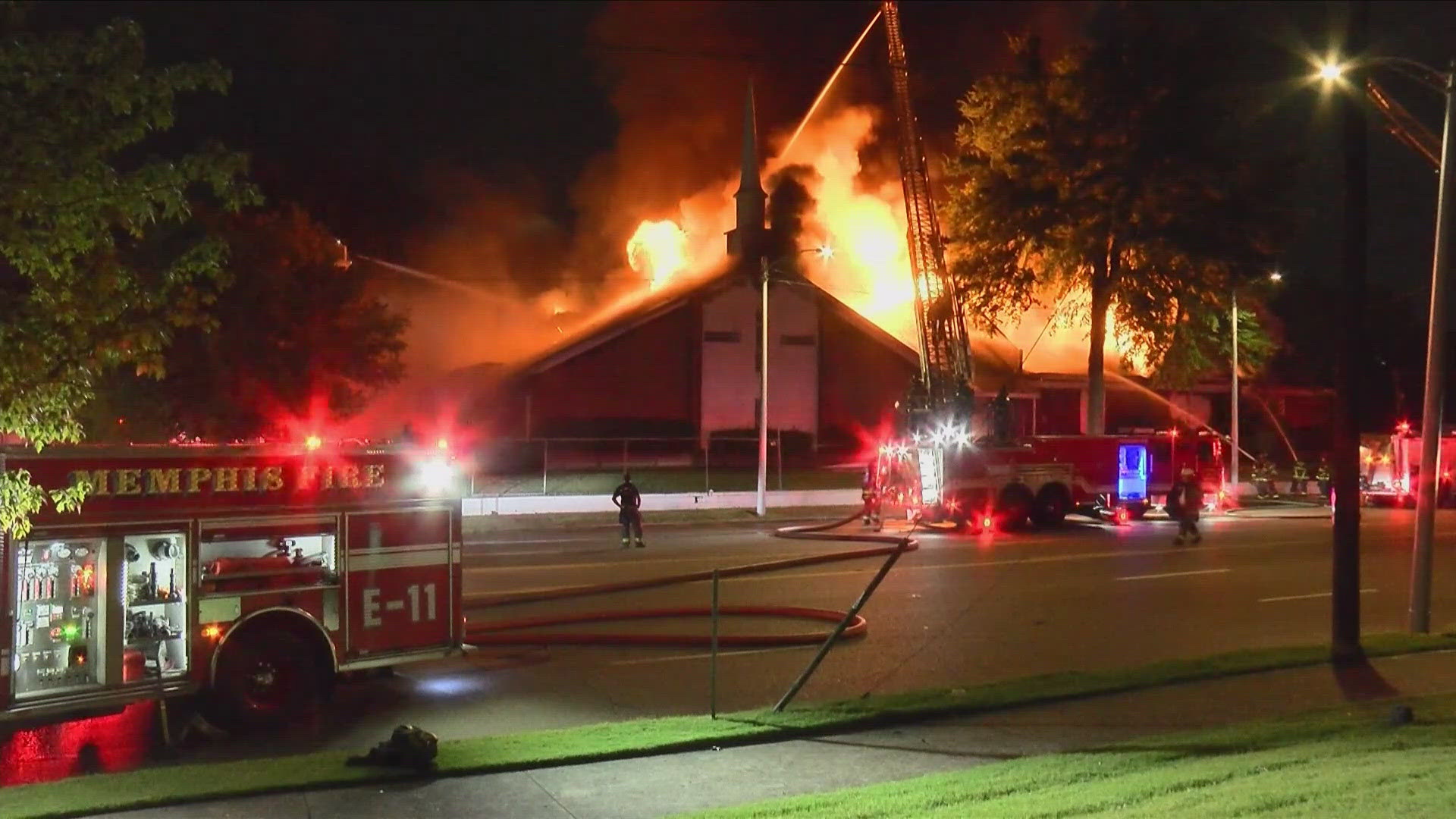 Firefighters responded to the Revival Temple Ministries Church of God in Christ Inc. at 12:20 a.m.