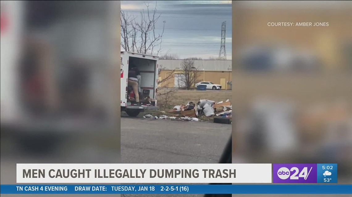 Caught on camera: people dumping trash across from Memphis businesses in broad daylight