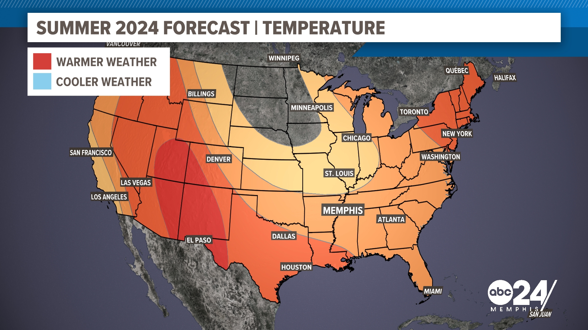 NOAA says Summer this year will be hotter than normal in 2024 ...