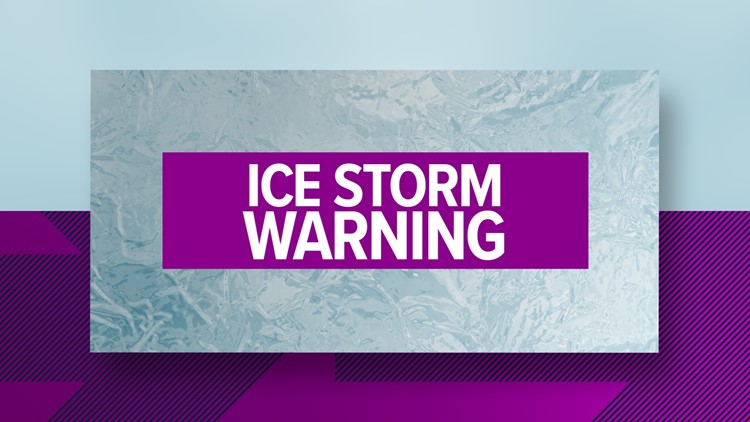 Ice Storm Warning in effect for the Memphis area through noon tomorrow