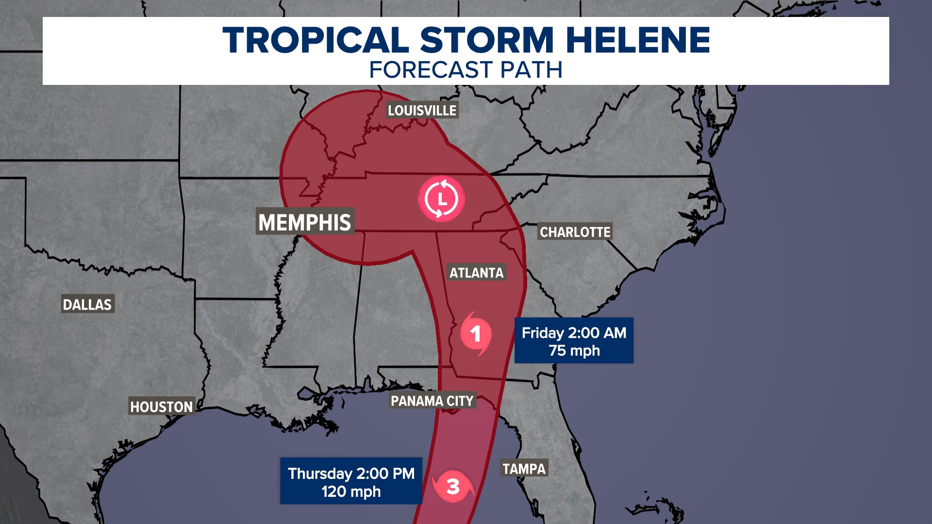 Meteorologist Trevor Birchett says Helene will bring 1-2" of rain to the Memphis area on Friday.