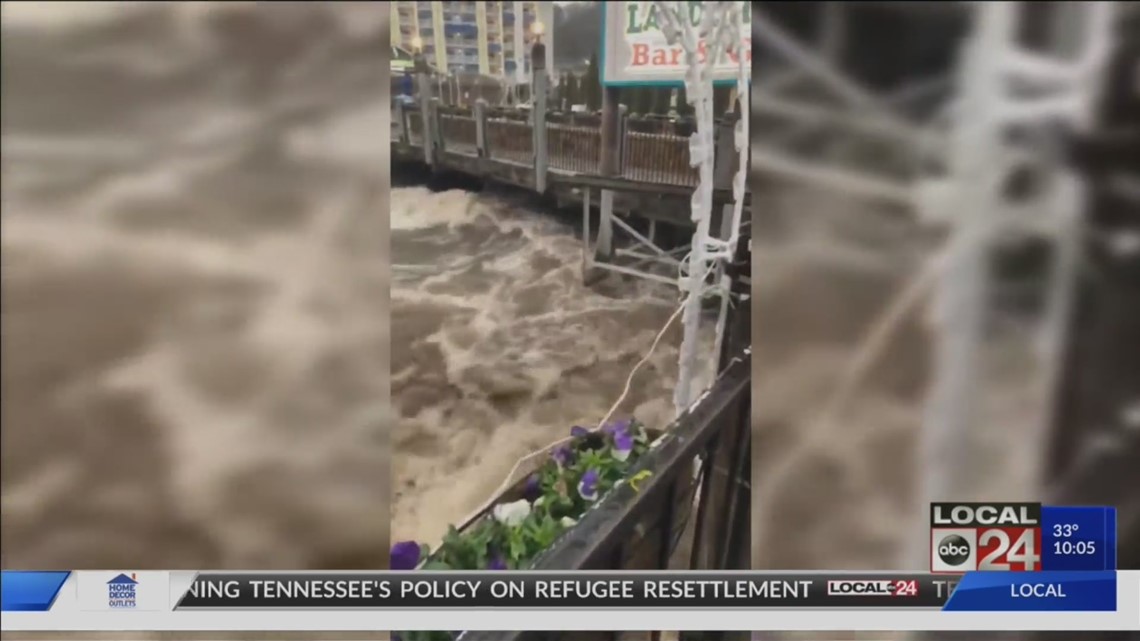 Viral video of flooding in Gatlinburg, Tennessee