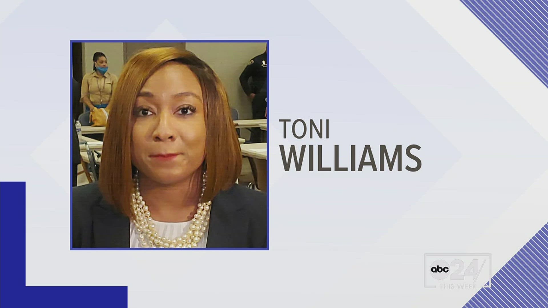 Interim superintendent Toni Williams should be allowed to "throw her hat in the ring," Pepper Baker says, but the process of fielding candidates "should continue."