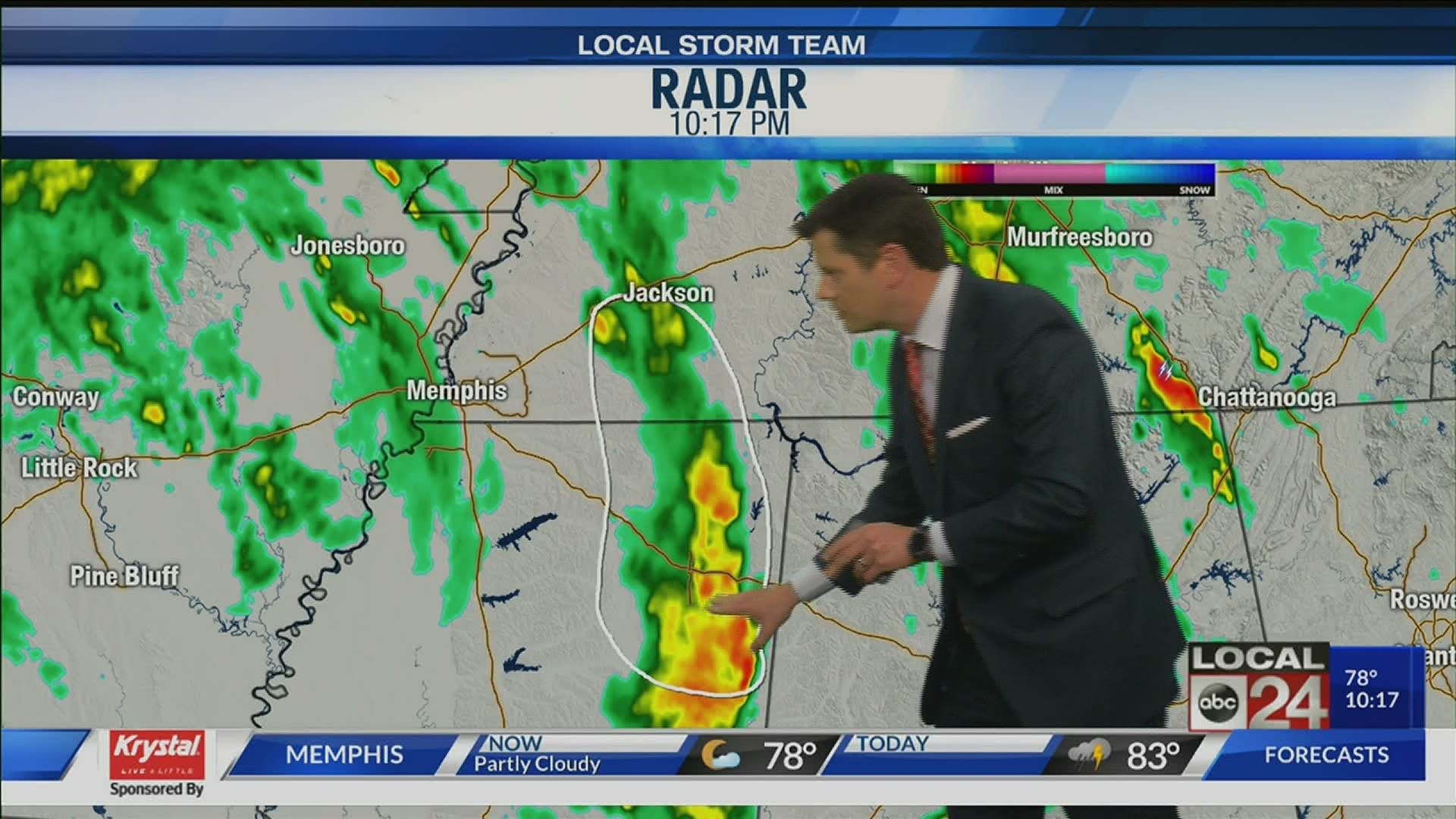 Gusty winds, heavy rain, and tornadoes possible