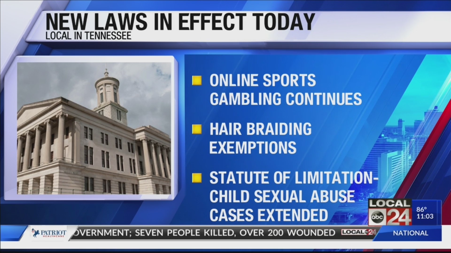 LIST New laws taking effect July 1 in Tennessee