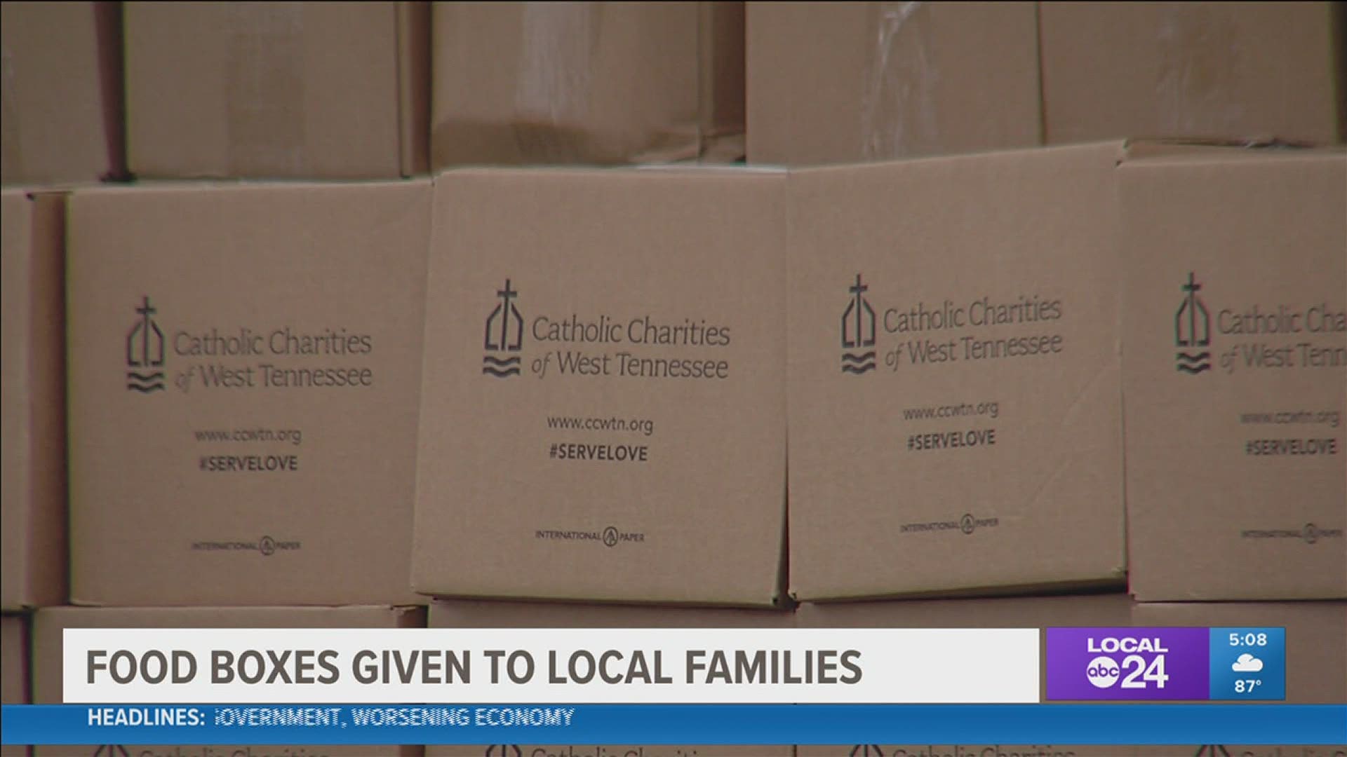 Catholic Charities of West Tennessee is getting food to the families who need it by taking its mobile food around town.