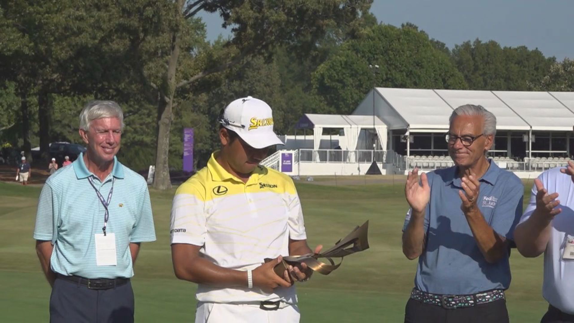 Hideki Matsuyama overcame a near-collapse in the final round of the FedEx St. Jude Championship to secure his first postseason victory on the PGA Tour.