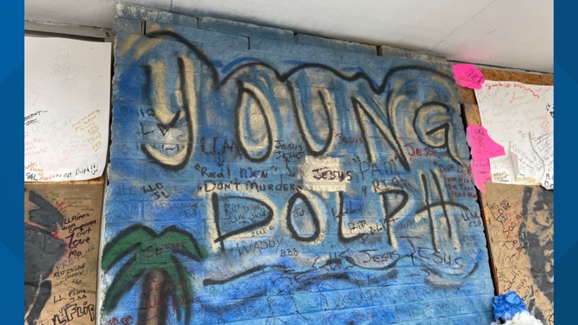 Young Dolph remembered with memorials at shooting scene | localmemphis.com