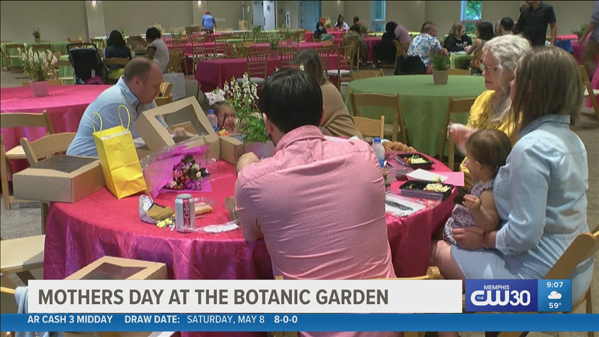 Despite the weather families still got out to enjoy Mother's Day at the Memphis Botanic Garden