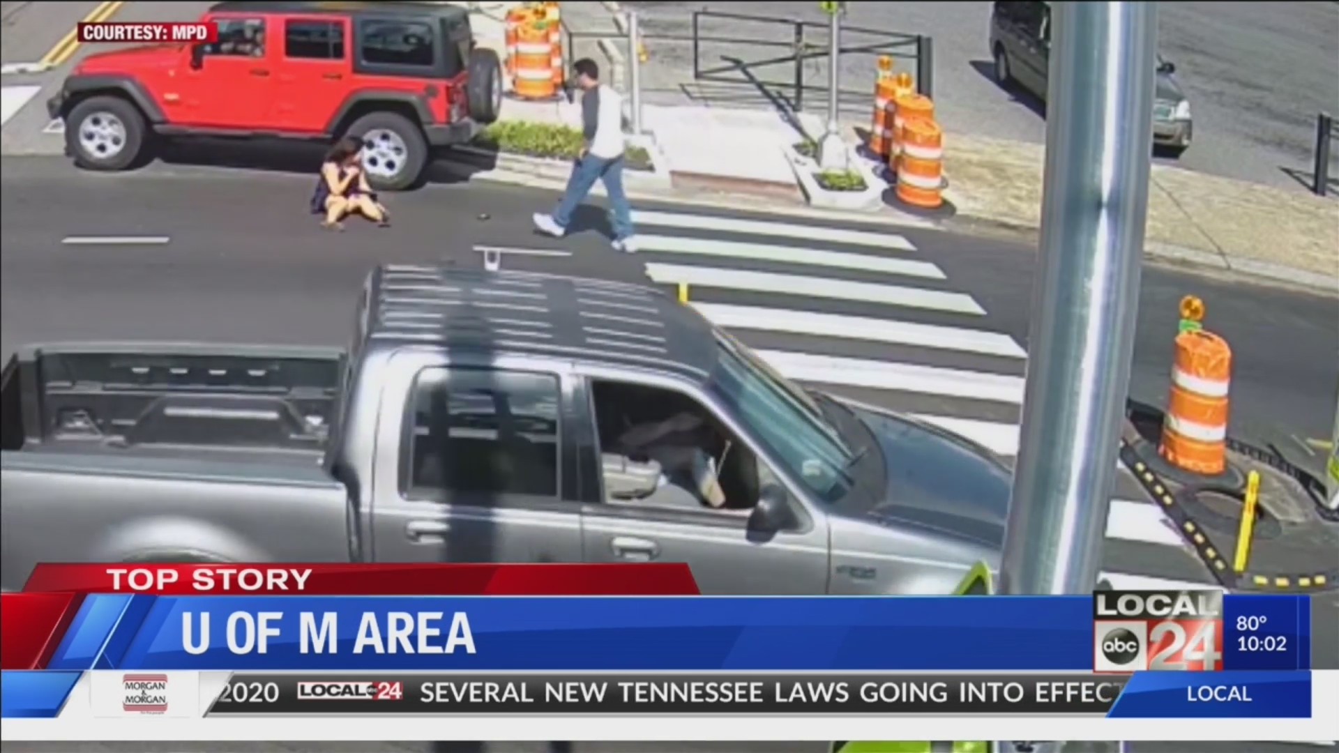 Driver hits pedestrian at Highland Strip crosswalk