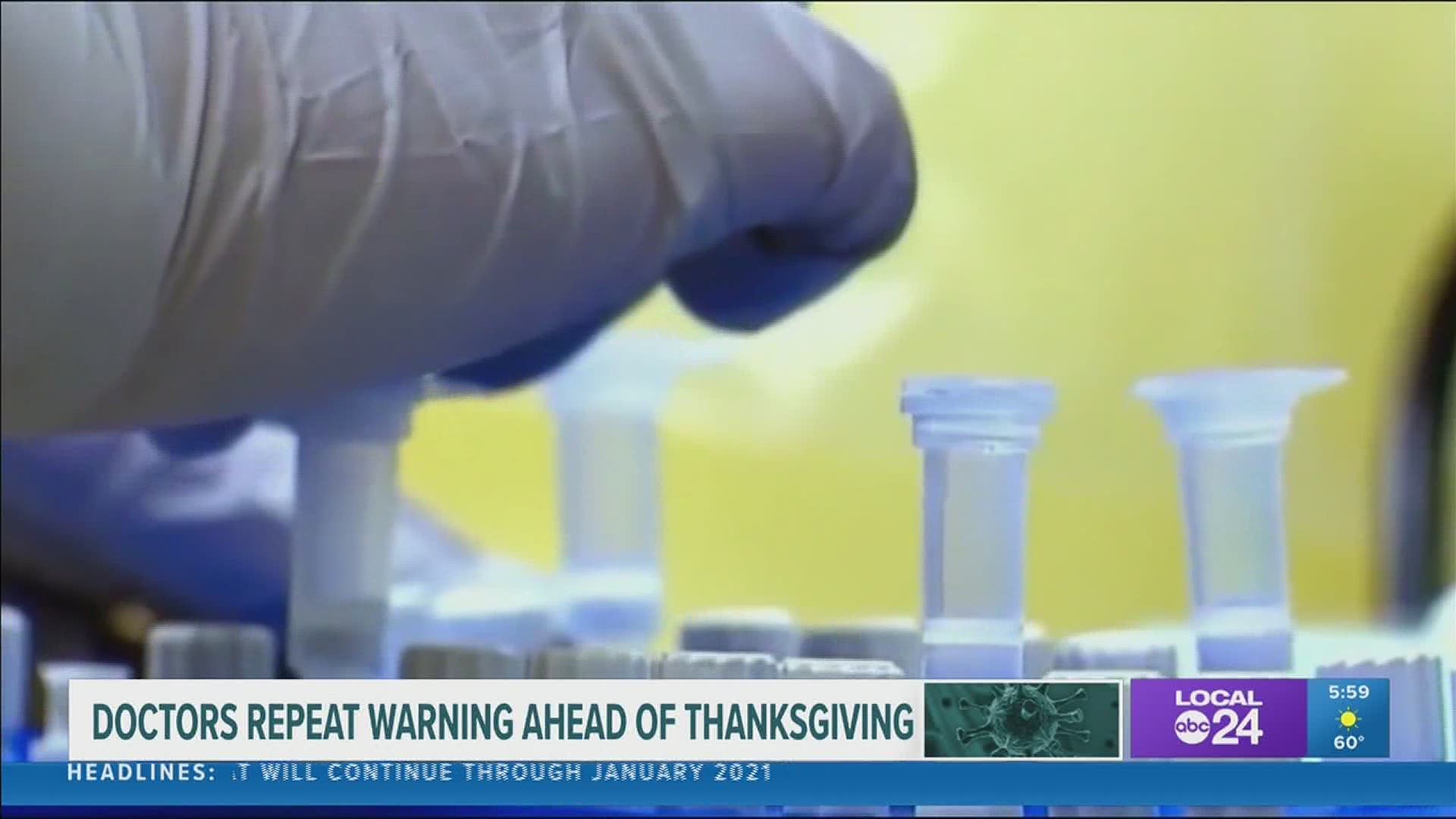 Monday's new one-day reported cases nearly broke a pandemic record, increasing worry about more spread at upcoming Thanksgiving gatherings.