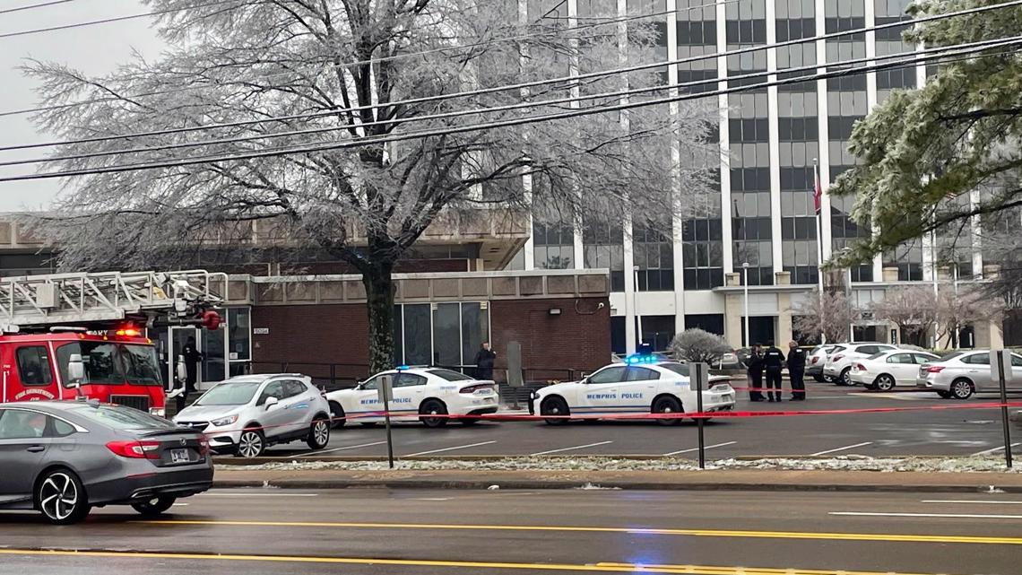 Memphis police officer injured, 1 dead in shooting near library ...