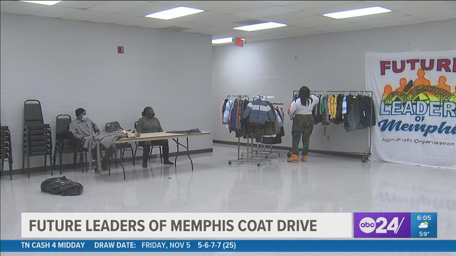 The group gave out free coats on Friday to families with kids who need them.