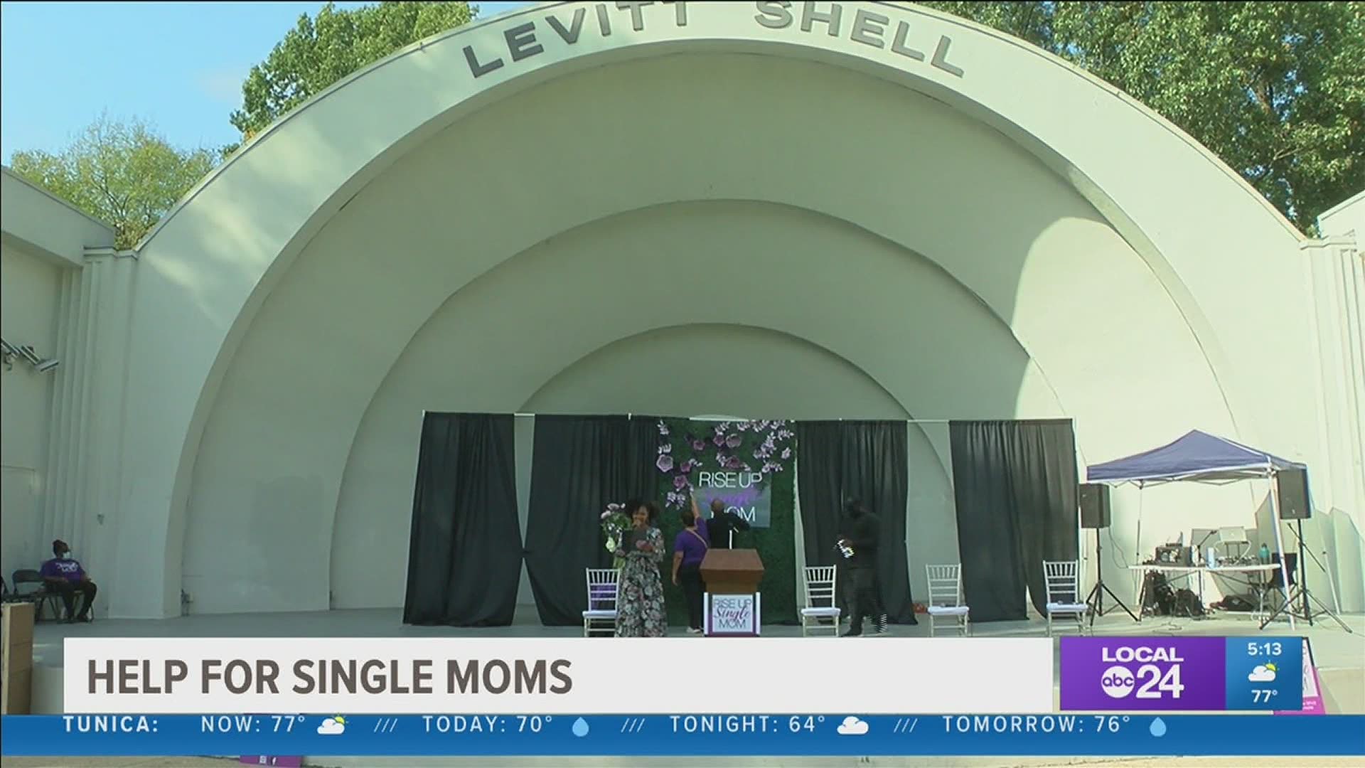 local mom shows up her love and appreciation for single mom in annual event in midtown memphis.