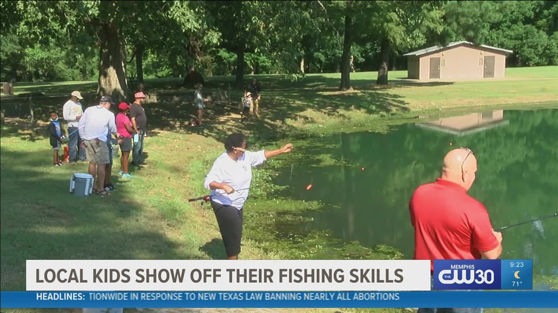 Families went out to MLK Riverside Park Saturday morning to participate in a fishing derby.