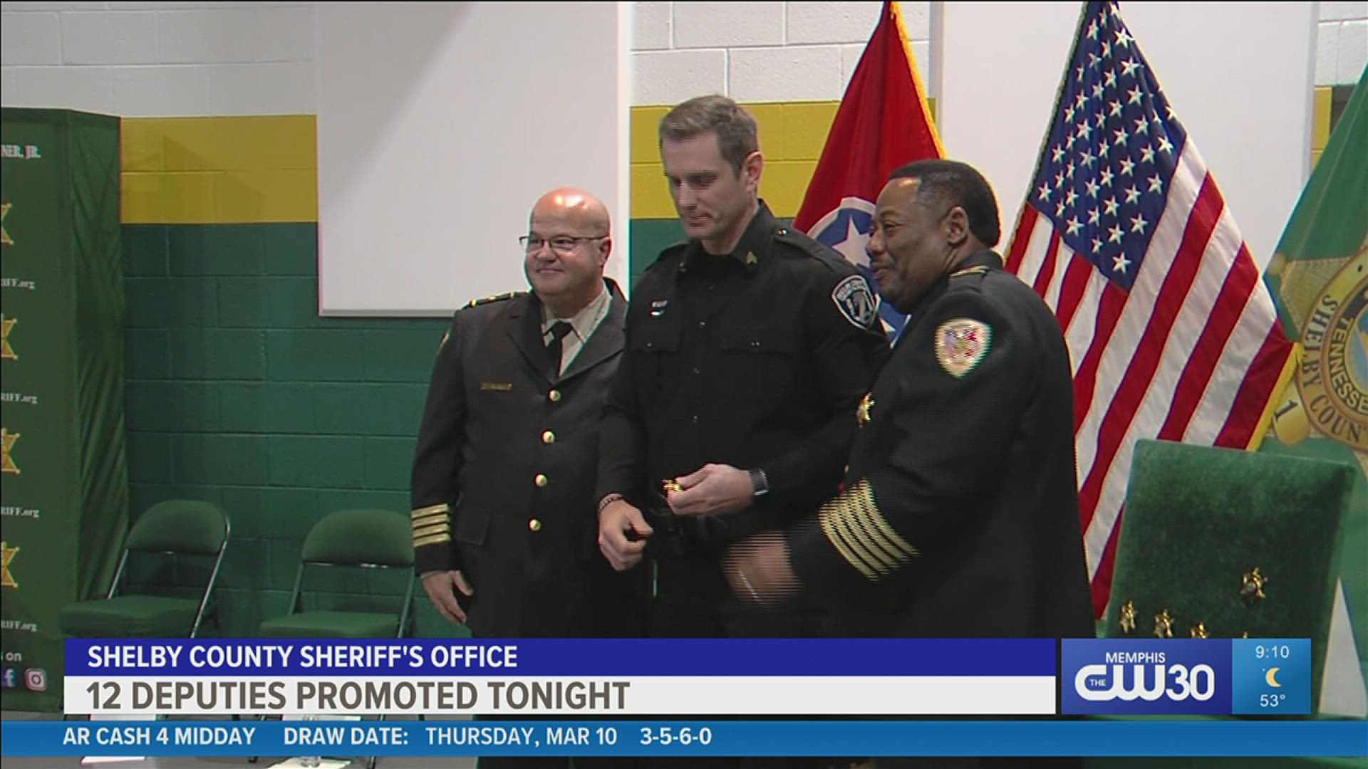 Shelby County Sheriff's Office held a promotion ceremony for deputies.