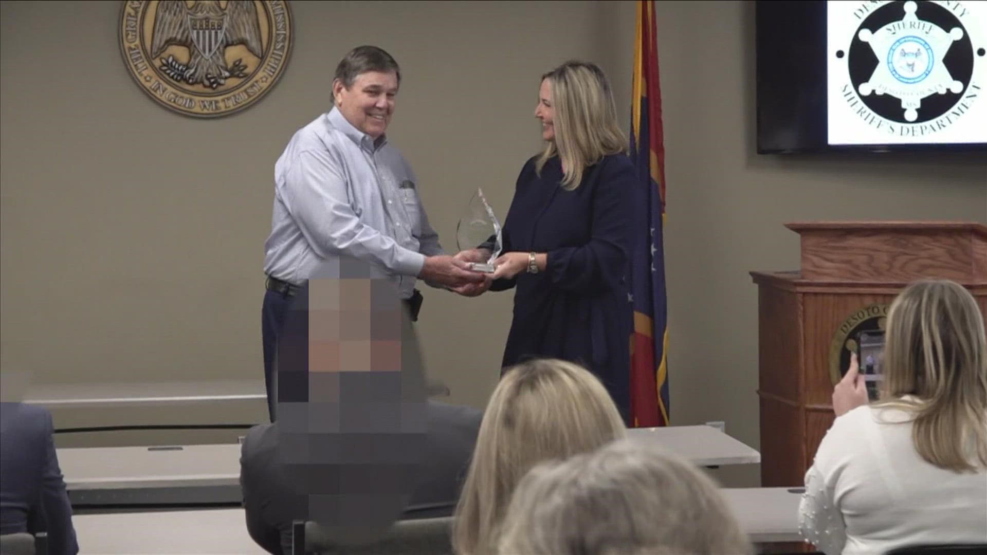The Center for Violence Prevention honored the department Wednesday, Jan. 11, 2023, for “going above and beyond” in fighting trafficking.
