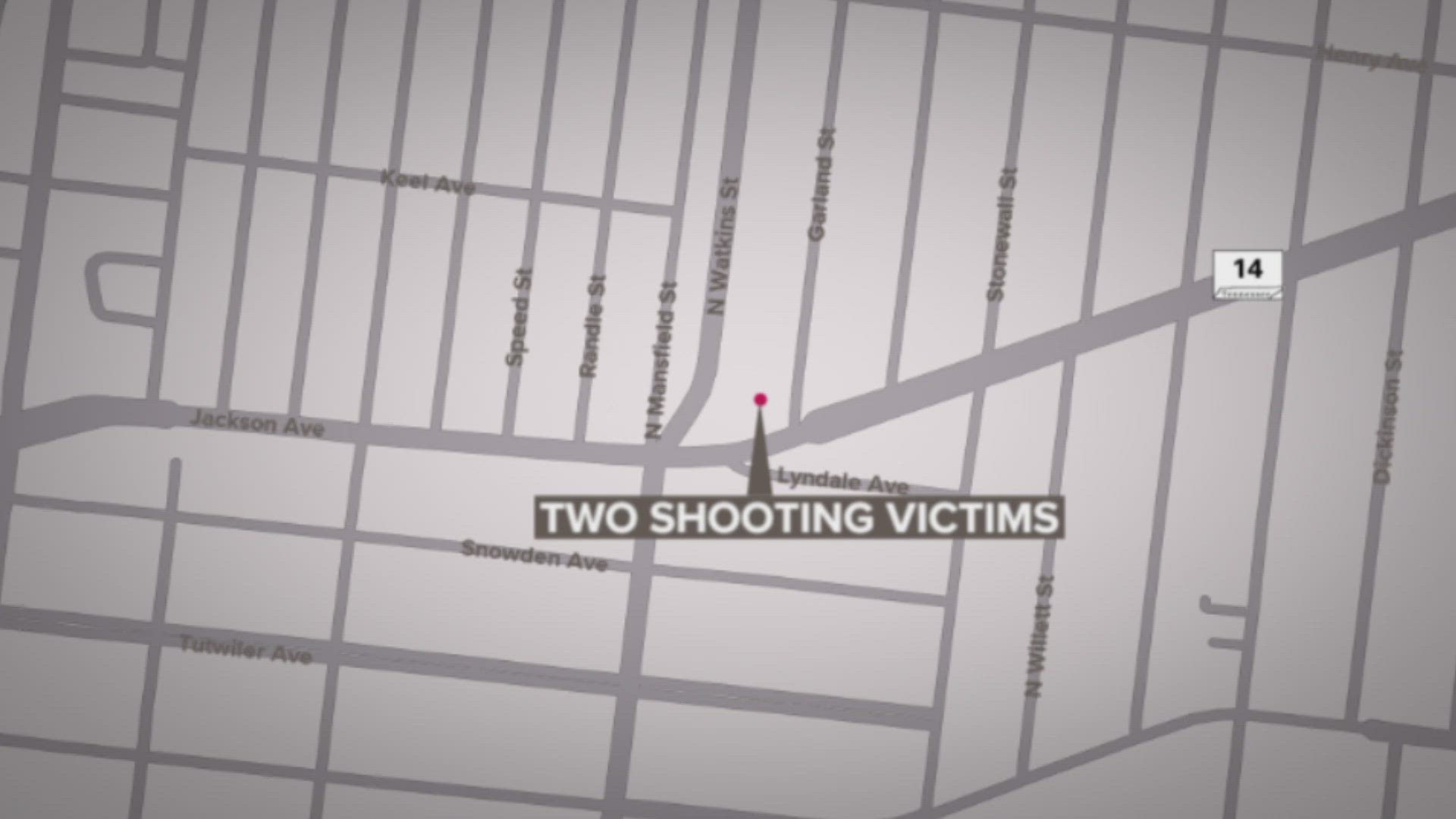 Officers said they responded to a shooting Wednesday night on Sept. 27 in the 1400 block of Jackson Avenue.