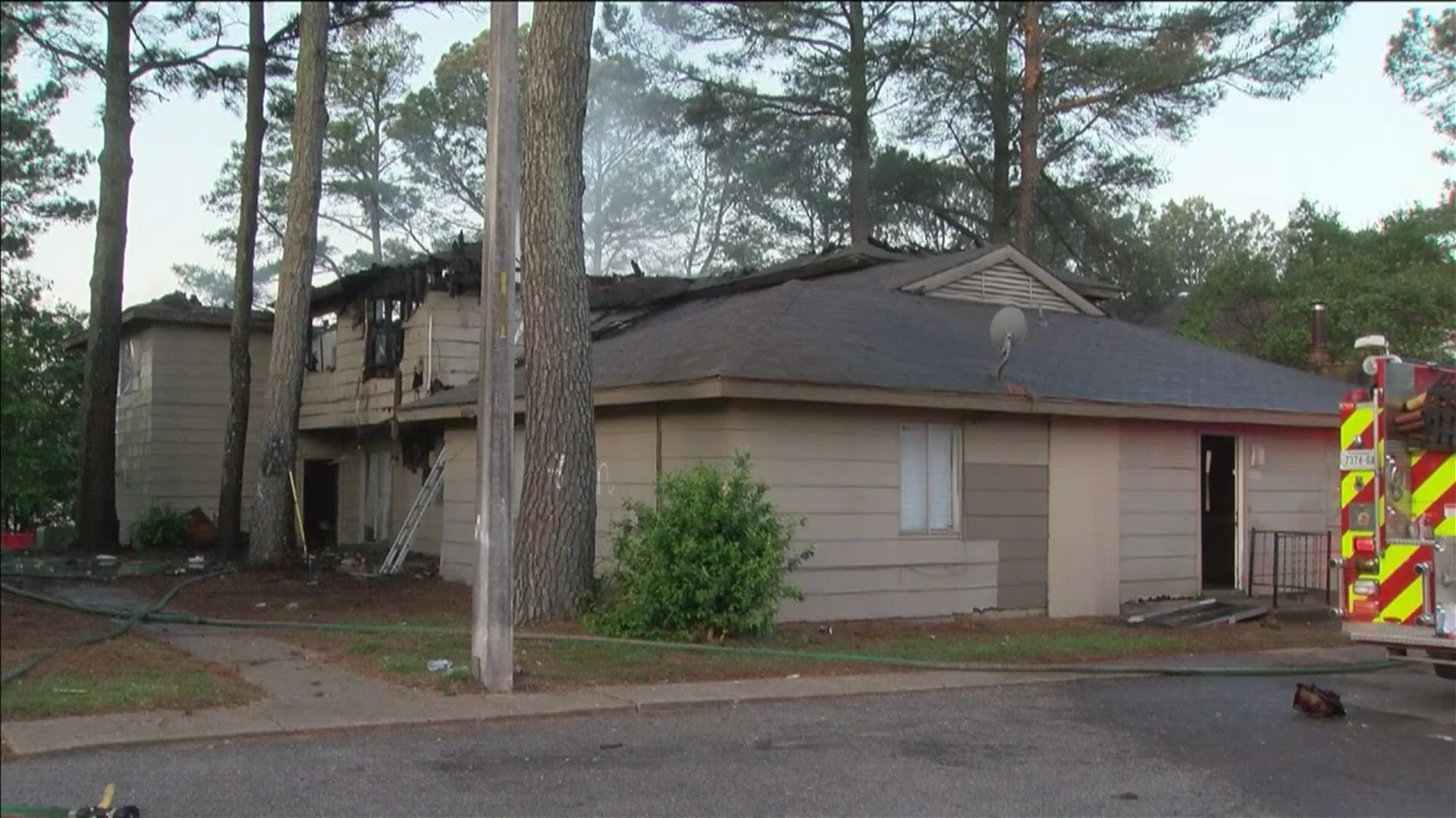 Three families, a total of 13 people, lived in the multi-family home. Everyone got out of the home safely with no injuries.