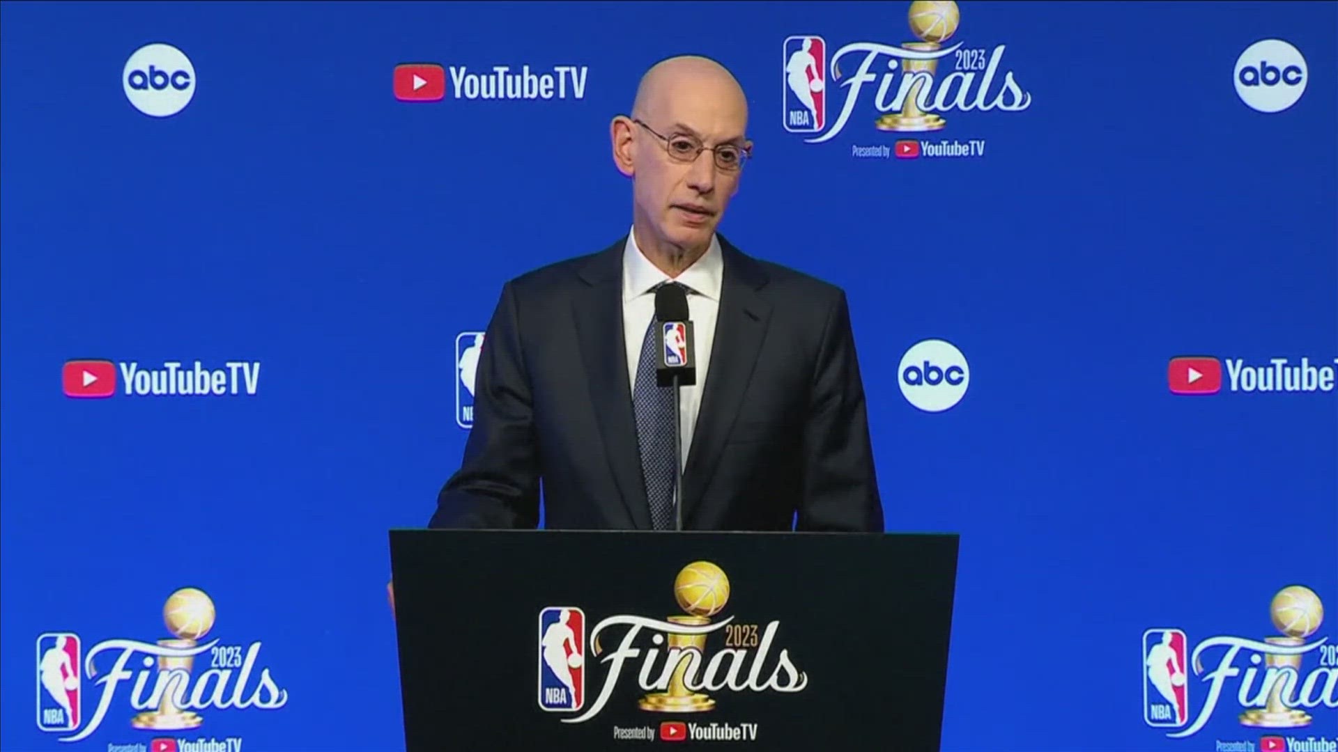 The NBA commissioner said the league chose to wait to publicly announce its findings so as not to distract from the Finals