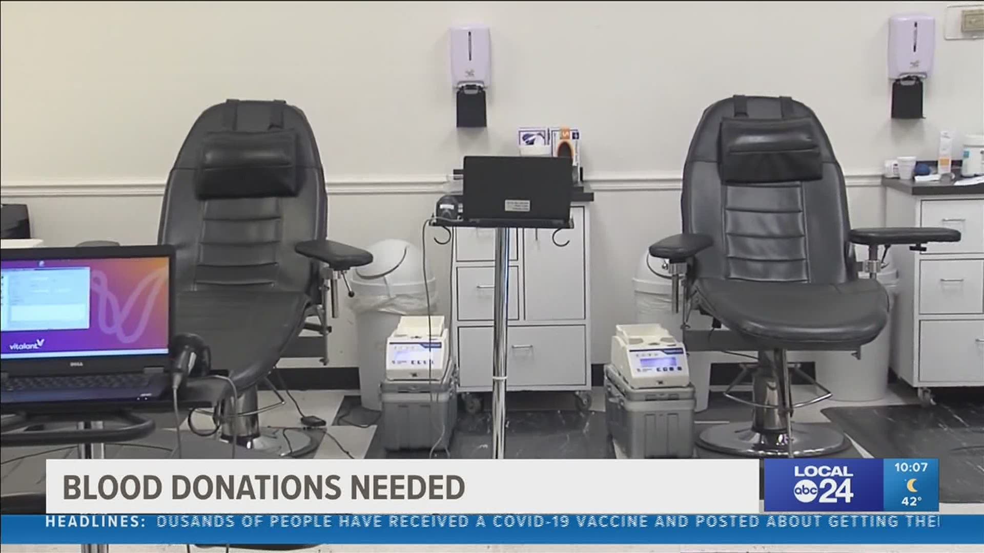 Vitalant says Memphis is experiencing a blood shortage crisis.