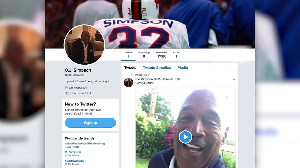 O J Simpson Creates Twitter Account Localmemphis Com