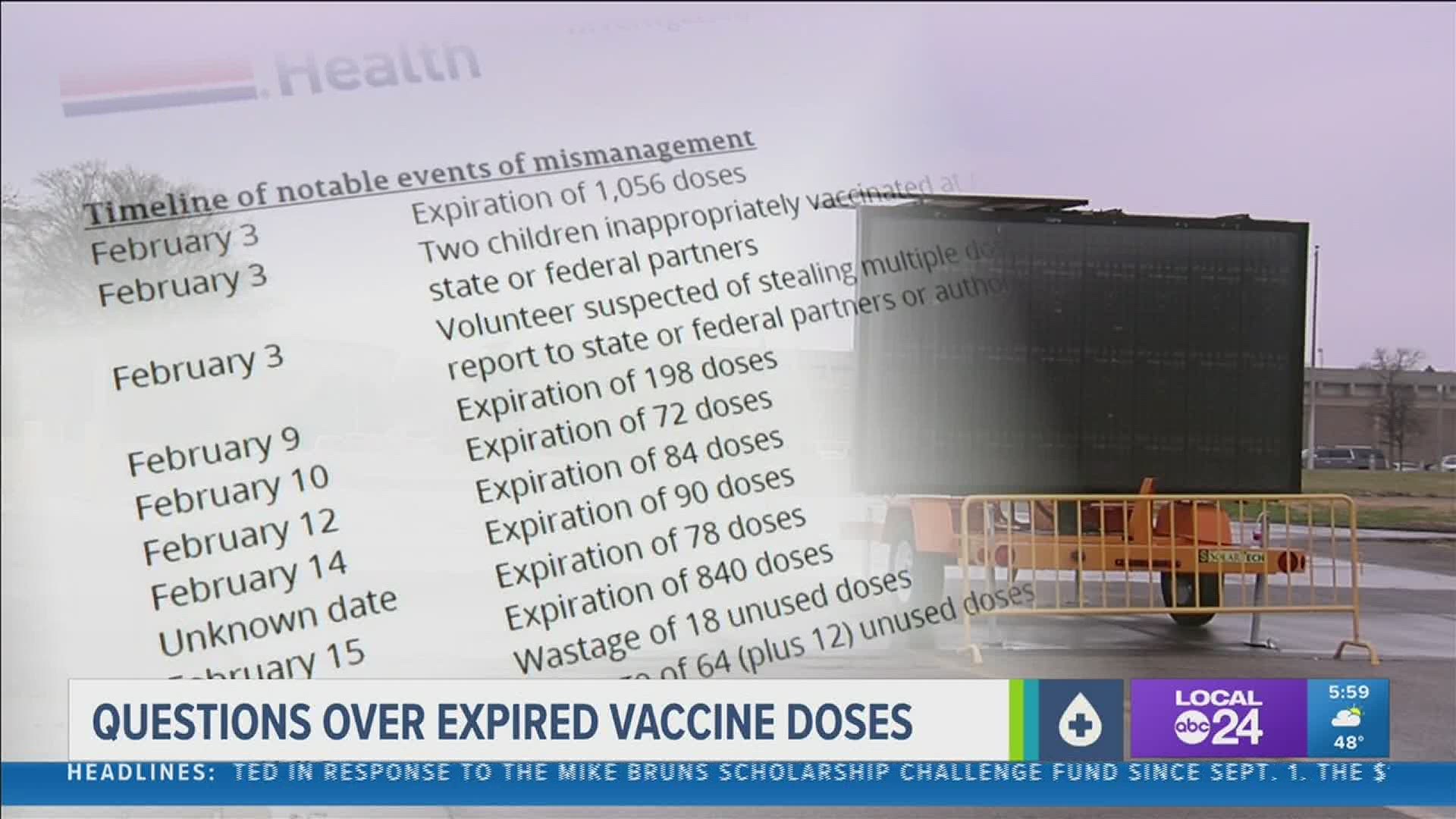 State investigators are trying to piece together information to figure out if the vaccine was stored at proper temperature in Shelby County.