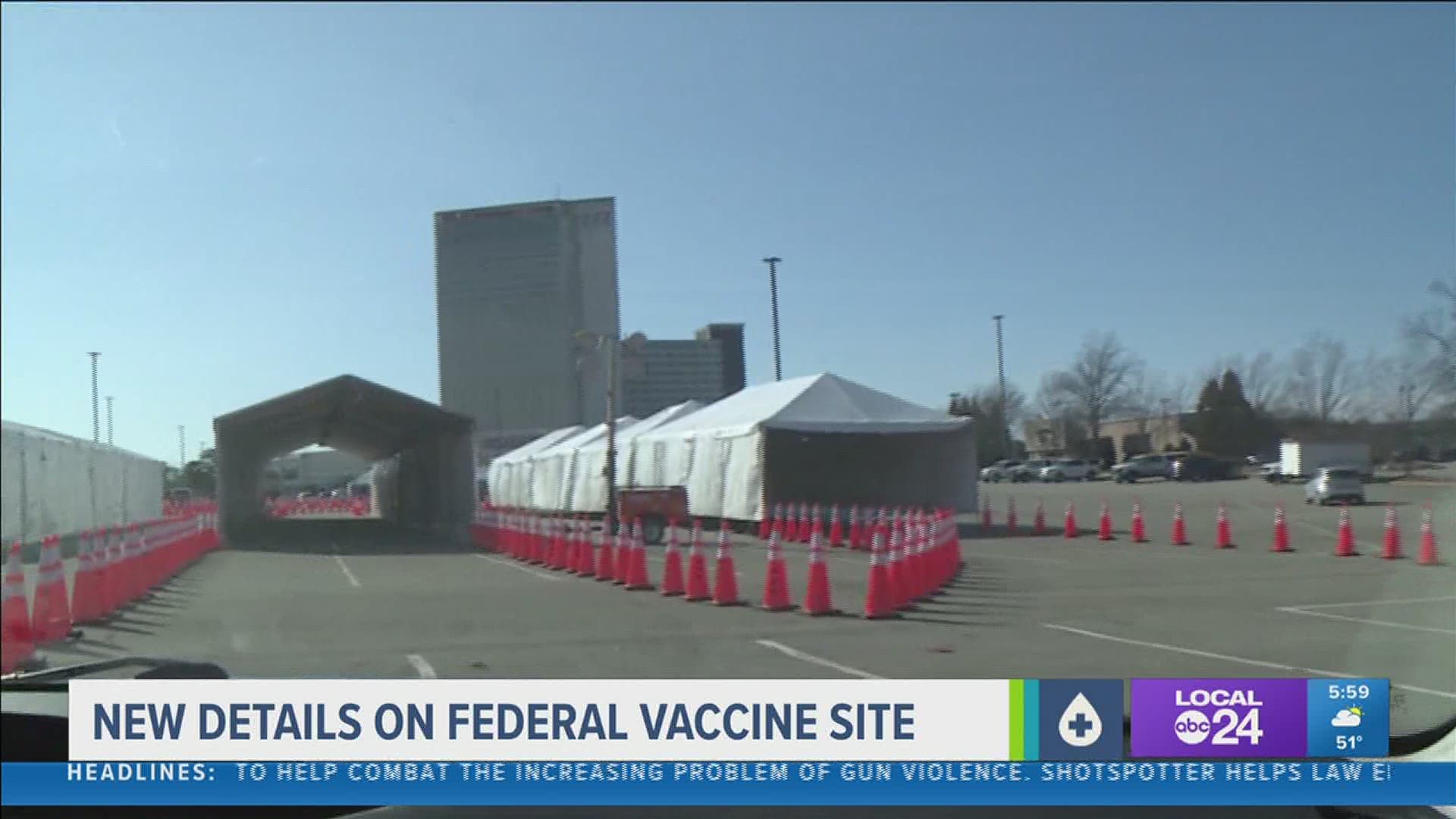 FEMA's community vaccination center next to Liberty Bowl Memorial Stadium will be able to vaccinate 21,000 a week, which frees up staff to provide doses elsewhere.