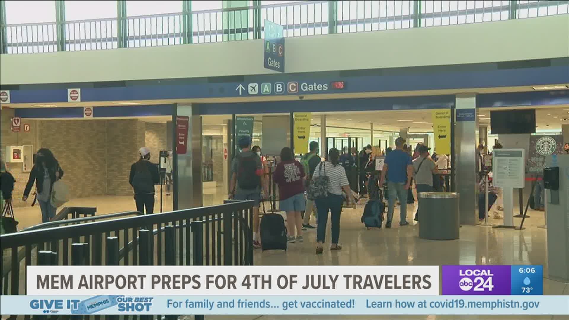 Heavy travel traffic expected this weekend at Memphis International Airport